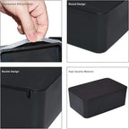 Diaper Wipes Dispenser, Tissue Storage Box Case, Wet Wipe Dispenser Holder with Lid for Home, Office, Cars (Black)