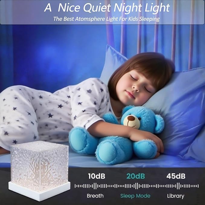 Ocean Wave Projector Light - 16 Color LED Star Night Light with 4 Modes,Galaxy Projector Light for Bedroom, Home Theater, Ceiling Decor