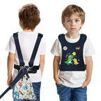 JXM Safety Harness for Active Childs with Quick Grab Handle, Teens Youth Secure Walking Harness with Autism Awareness and Pouch, Adjustable Tether Leash for Autism ADHD Special Needs Child Kids