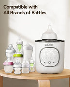 LAREX Bottle Warmer, Fast Baby Bottle Warmer for Breastmilk and Formula, with Timer and Accurate Temp Control, 8 in 1 Baby Milk Warmer BPA Free with Digital Display, Bottle Warmers for All Bottles