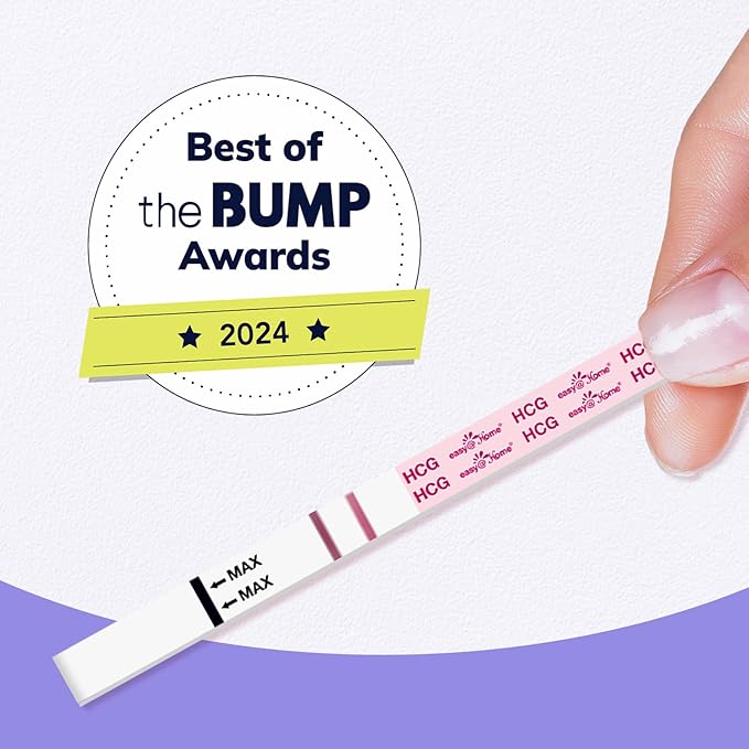 Easy@Home Pregnancy Test Strips Kit: 100 Pack hCG Test Strips - Early Detection Home Bulk Pregnancy Strips | EZW1-S:100