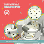 Non-Slip Baby Bath Seats 6-12 Months, Toddler Bathtub Chair with Washable Cusion, Cap Brush & Shower Mug, Infant Chair Comfortable Baby Bath Support for Safe Bathing & Sit Up Bathtub Support