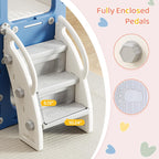 Toddler Slide Baby Slide for Toddlers Kids with Basketball Hoop Telescope Indoor Outdoor Slide Playset Playground