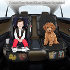 Car Seat Protector,Auto Car Seat Protectors Baby Carseat Waterproof & Durable 600D Fabric for Child Baby Car Seat Mat Vehicle Pet Cover 2 Storage Pockets (2 Pack)