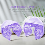Breast Ice Packs, Hot & Cold Gel Therapy Pads for Breastfeeding, Postpartum Nursing, Engorgement, Mastitis, Pain Relief Breast Packs with Soft Covers, 2 Pack(Purple)