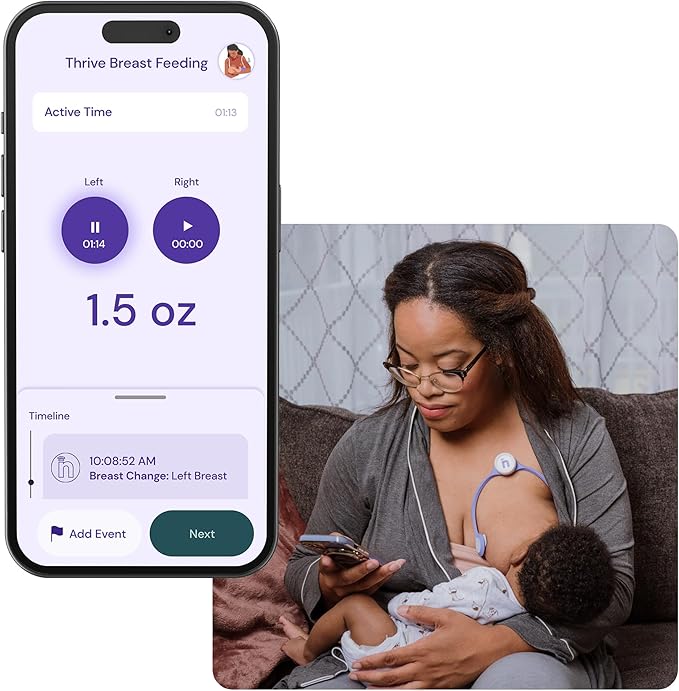 nfant | Breast Feeding | Thrive Breast | First-of-Its-Kind Real-Time Milk Flow Indicator | Feeding Monitor | nfant – Take The Guesswork Out of Feeding | Measure. Track. Thrive.