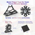 Fidget Desk Toys for Ferris-Wheel-Spinner: 4mins Kinetic-Metal-Spinner, Cool-Gadgets Stuff for EDC-Toy Kid Children Teen Adult ADHD Tools, Stress Relief for Office Home School Christmas