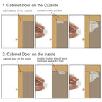 Vmaisi Adhesive Magnetic Cabinet Locks for Babies (8 Locks and 2 Keys)