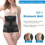 TiRain 3 in 1 Postpartum Belly Support Recovery Belly/Waist/Pelvis Belt C Section Postpartum Belly Wrap Band Corset waist trainer