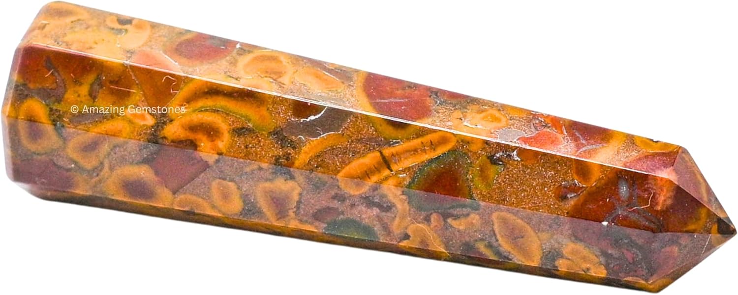 Amazing Gemstone Fruit Jasper Crystal Towers - Natural Healing Crystal Point Obelisk for Reiki Healing and Crystal Grid (2 Inch to 3 Inch)