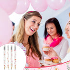 Tinlade 60 Pcs Bloom Floral Baby Shower Golf Pencils with Erasers Small Kids Sharpened Mini Pencils for School in Bloom Baby Shower Supplies