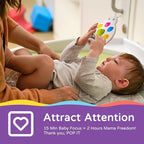 LiKee Fidget Popper Sensory Baby Toys for 10+ Months, Push and Popping Busy Board, Montessori Toys for 1+ Years Old, Airplane Car Travel Toy for Toddlers 1-3 Stress Relief (2 Pieces)