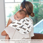 2 Pack Muslin Burp Cloths Great Dane Dogs White Cotton Baby Burp Cloths Extra Absorbent and Soft Thick Burping Cloth for Newborn Babies Boys Girls 22x11 Inch