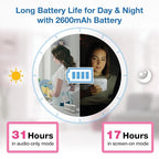 VTech VM924 Remote Pan-Tilt-Zoom Video Baby Monitor, 5" LCD Screen, Up to 17 Hrs Video Streaming, Night Vision, Up to 1000ft Range, Soothing Sounds, 2-Way Talk, Temperature Sensor,Secured Transmission