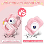 Kids Camera Toys for 3 4 5 6 7 8 9 10 11 12 Years Old Boys/Girls, Kids Digital Camera for Toddler with Video, Birthday Festival for Kids, Selfie Camera for Child, 32GB TF Card