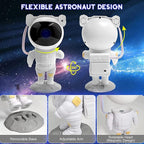 SFOUR Astronaut Galaxy Projector Night Light，Lights for Bedroom,Kids Room Decor Aesthetic, Adjustable Head Angle,Gift for Kids Adults Home Party Ceiling Decor，Christmas Gift