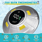 TKY Baby Bath Thermometer with Floating Toys - Digital Water & Room Temperature Monitor, Rechargeable Thermometer with Alerts for Newborn Bath Essentials, Infant Safety