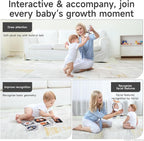 TUMAMA Black and White Baby Toys, High Contrast Tummy Time, Newborn Soft Books Mirror Rattles, Montessori Sensory 0-12 Months, Hanging Infant for Carseat Stroller Play Mat Crib