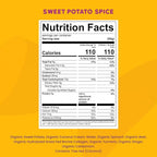 Serenity Kids 6+ Months Dairy-Free Smoothie Baby Food | USDA Organic | Grass Fed Collagen Protein | 3.5 Ounce BPA-Free Pouch | Sweet Potato Spice | 12 Count