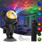 Astronaut Galaxy Projector Night Light, Star Projector Galaxy Night Light, Starry Nebula Ceiling Projection Lamp with Remote Control Timer and 360°Adjustable, Kids Adults Room Game Room Decor