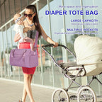 Diaper Bag Tote: Mommy Bag, Baby Bag for Boy and Girl, Mom Hospital Bag, Twins or 2 Kids Diapers Bag