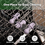 Haakaa Astronaut Beginner Silicone Cutlery Set – Toddler Spoons Self Feeding 6+Months, Baby Led Weaning Supplies, Easy Grip Toddler Utensils, Baby Feeding Essentials