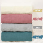 Hooyax Baby Lounger Cover 2 Pack - 100% Muslin Cotton Newborn Lounger Pillow Covers Only, Soft Breathable Infant Lounger Cover with Reinforced Stitching, Fits Most Standard Baby Loungers (Grey Pink)