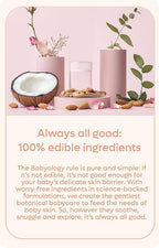 Babyology All Natural Baby Wash and Shampoo - 100% Edible Ingredients - with Organic Lavender Essential Oil (Fragrance Free) - Good for Sensitive Skin - Non Toxic - Tear Free