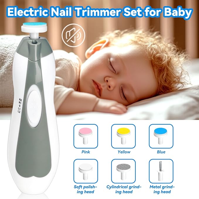 Baby Healthcare and Grooming Kit, Portable Baby Safety Care Set, Baby Essentials kit for Newborn (Grey White 20 in 1)