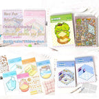 Dwpetzo 20 Sets DIY 3D Sticker Scenes for Adults with Tweezer, Cute 3D House Sticker Therapy for Girls Make Your Own Mini Room Scene Collection Book for Adult Kids Relief Stress Pass The Time