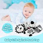 Black and White High Contrast Baby Toys - Sensory Infant Hanging Carseat & Stroller Toy for Newborns 0-6,6-12Months Perfect Easter Birthday & Baby Shower for Babies Boys Girls