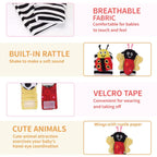 Baby Wrist Rattle Socks and Rattles Gift Set Cartoon Baby Socks Babies Toys for Toddlers 1-3 Year Old Newborn Sensory Toys 3-6 Months Early Learning Toys Babies Shower Gifts for Boys Girls