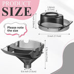 4 Sets Replacement Funnel Compatible with Baby Brezza Replacement Parts Funnel and Cover Baby Formula Dispenser, Grey