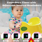 Potty Training Watch for Toddlers & Kids with Countdown, Flashing Lights, Fun Music or Vibration Alerts - Waterproof Interactive Toilet Training Reminder for Boys & Girls Ages 2-9
