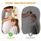Customize Name Growth Chart Wall, Funny Giraffe Premium Canvas Removable Height Chart for Kids, Height Measurement for Wall, Unisex Kids Room Wall Decor, Measuring Height Charts