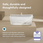 Stokke Flexi Bath Bundle, Sandy Beige - Foldable Baby Bathtub + Newborn Support - Durable & Easy to Store - Convenient to Use at Home or Traveling - Best for Newborns & Babies Up to 48 Months