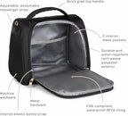 JuJuBe New Insulated Bottle Bag, Breastmilk Storage Bag for Baby Bottles, Travel Insulated Waterproof Lunch Bag or Cooler Bag for Nursing, Milk, Food, Baby Formula, Snacks, Black, Mothers Day Gift