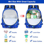 Accmor Toddler Backpack Leash, Mini Child Backpack with Anti Lost Wrist Link, Cute Kids Backpack Leash Walking Harness for Outdoor Travel, Small Excavator Backpack Tether for Baby Boys Girls Ages 1-3