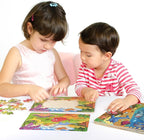 SYNARRY Wooden Jigsaw Puzzles for Kids Age 3-5 Year Old, 4 Pack 24-40 Pieces Preschool Educational Learning Toys Gift Set for Children Boys and Girls, Sea Life, Insects, Animals, Dinosaurs Themes