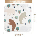 softan Baby Washcloths, 24Pack Baby Wash Cloths Extra Soft & Ultra Absorbent, Baby Towels Face Towel Unisex for Boys Girls Face & Body, Washclothes Gentle on Sensitive Skin, 9''x 9'' Bear