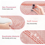 Baby Lounger for Newborn,Baby Nest for Newborn Soft Cotton Breathable for Playtime & Relaxation,Flat Babies Essentials Gifts Newborn Lounger for Boys & Girls 0-12 Months(Pink Bean)