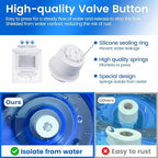 Neti Pot Sinus Rinse Bottle 260 ML with 60 Nasal Wash Salt Packets and Sticker Thermometer Nose Wash Cleaner Pressure Rinse Nasal Irrigation for Adult & Kid BPA Free (Blue)