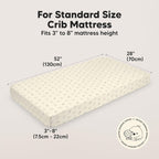 KeaBabies 2-Pack Baby Crib Sheets for Boys, Girls - 52x28 Viscose Derived from Bamboo Toddler Bed Sheets Neutral, Fitted Crib Mattress Cover for Standard Baby Bedding, Soft & Cozy (Bumble Bear)