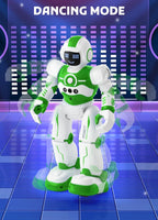 Robot Toys for Kids,Programmable Remote Control Smart Walking Dancing Robot Toy with Gesture & Sensing for Age 4 5 6 7 8 9 10 Year Old Boys for Birthday Present,Green