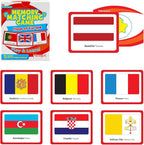 Menique Flags of Europe Memory Matching Game – 100 Cards (50 Pairs) with Flag, Country & Capital – Educational Geography Game for Kids and Adults