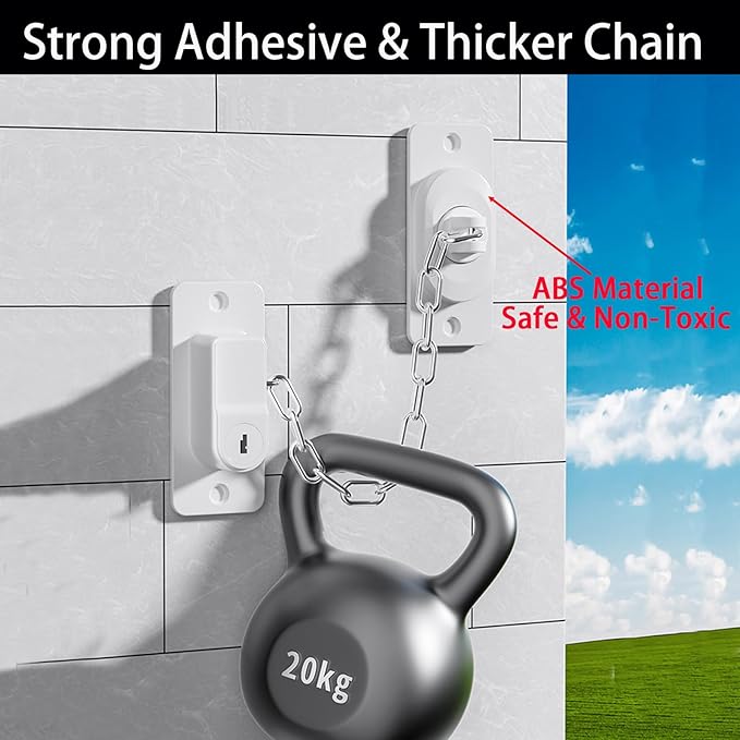 CMINGJ （2 Pack）Child Safety Locks, Adjustable Refrigerator Lock with Keys, for Fridge, Cabinets, Drawers, Dishwasher, Toilet and Child Safety Cabinet Lock, for Child,Kids and Toddlers