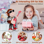 Dancing Monkey Plush Toy, Stuffed Toys, Dancing Singing, Body Shaking, and Guitar Shaking, Punk Molding, One Button Control, Children's Education Toys, Musical Intelligence Development