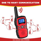 Wishouse Kids Walkie Talkies Rechargeable 3 Pack, Girls Boys Toys Age 7 8 9 10 for Outdoor Camping Adventure Games with Flashlight, Birthday Xmas Gift for 4 5 6 Year Old Children