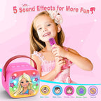 Princess Mini Karaoke Machine Toys: Kids Toys Girls Birthday Gifts Age 3-12+ LED Portable Bluetooth Speaker with 2 Wireless Microphone Gift Toy for 4 5 6 7 8 9 Years Old Girl Boy Kid Adult