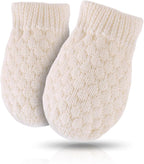 Baby Knit Mittens Toddler Boys Girls Gloves Winter Infant Newborn No Scratch Mitten 0-3 Years